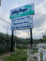 Jolly Roger RV Resort pole sign