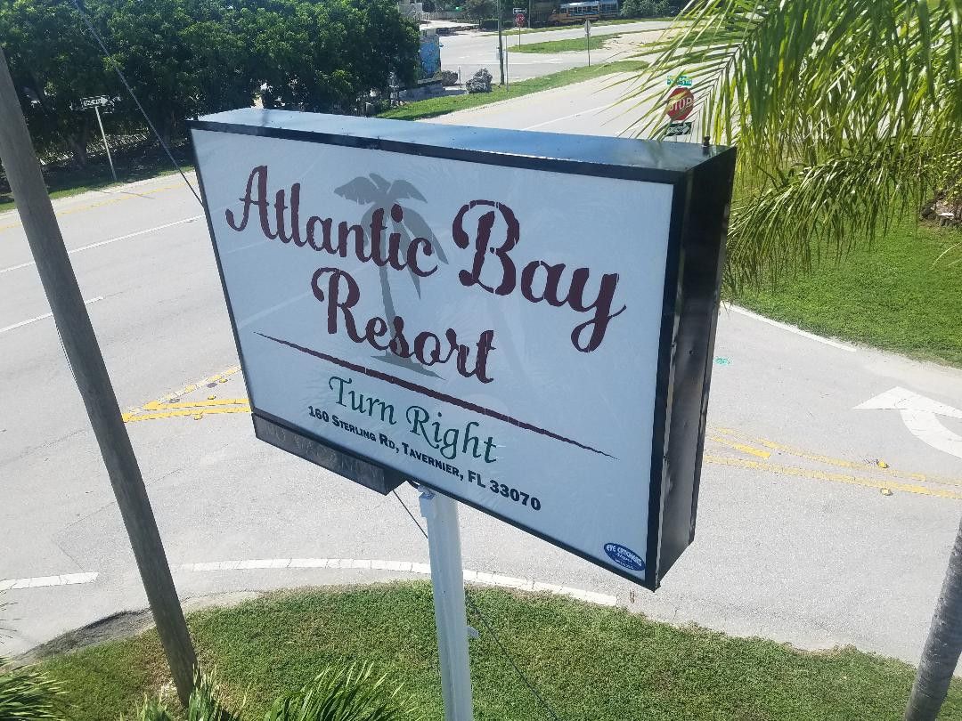Atlantic Bay Resort turn right entry sign