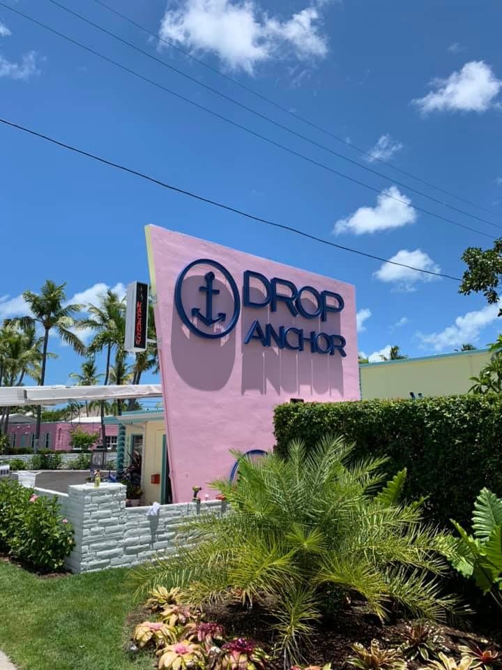Drop Anchor resort sign